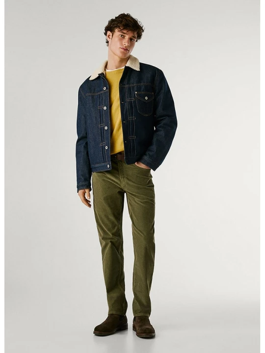 Zdjęcie produktu Pepe Jeans Spodnie sztruksowe - Slim fit - w kolorze khaki rozmiar: W31