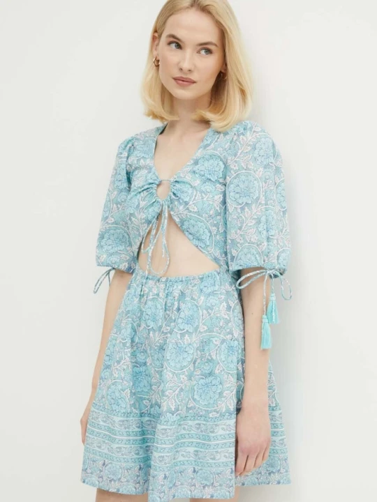 Zdjęcie produktu Pepe Jeans sukienka bawełniana MARGOT niebieski