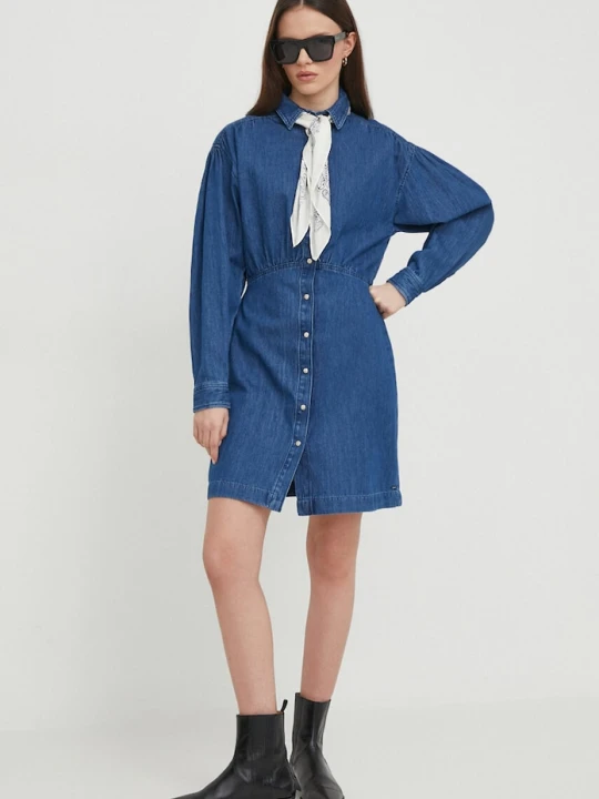 Zdjęcie produktu Pepe Jeans sukienka jeansowa JULIE granatowy