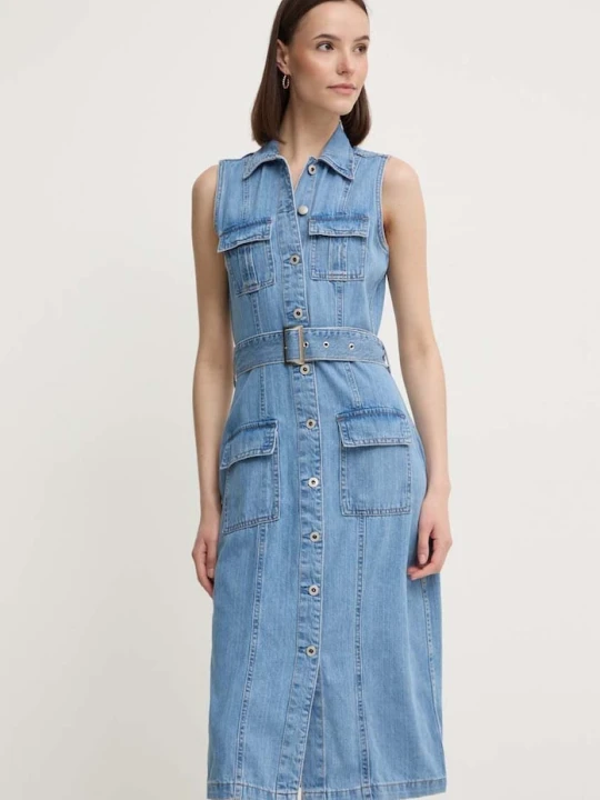 Zdjęcie produktu Pepe Jeans sukienka jeansowa LIZ niebieski