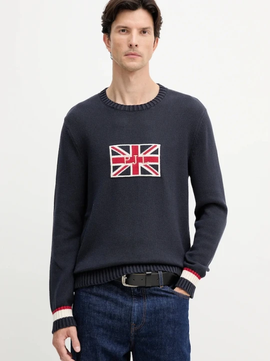 Zdjęcie produktu Pepe Jeans sweter bawełniany granatowy