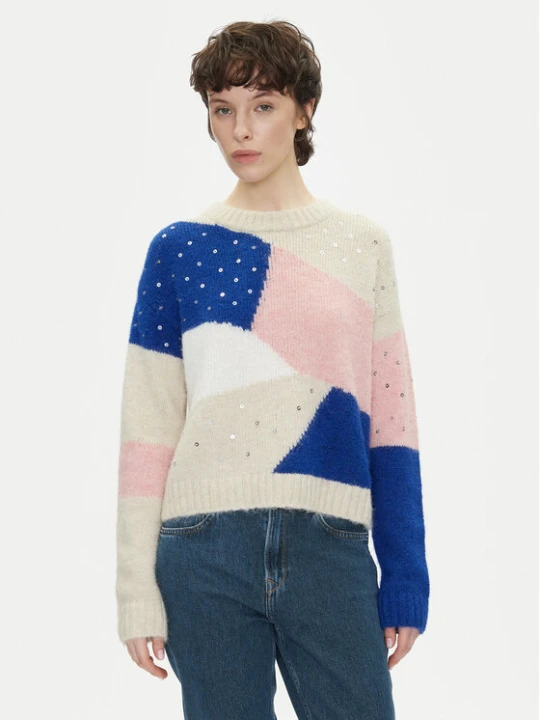 Zdjęcie produktu Pepe Jeans Sweter Nora PL702238 Kolorowy Loose Fit