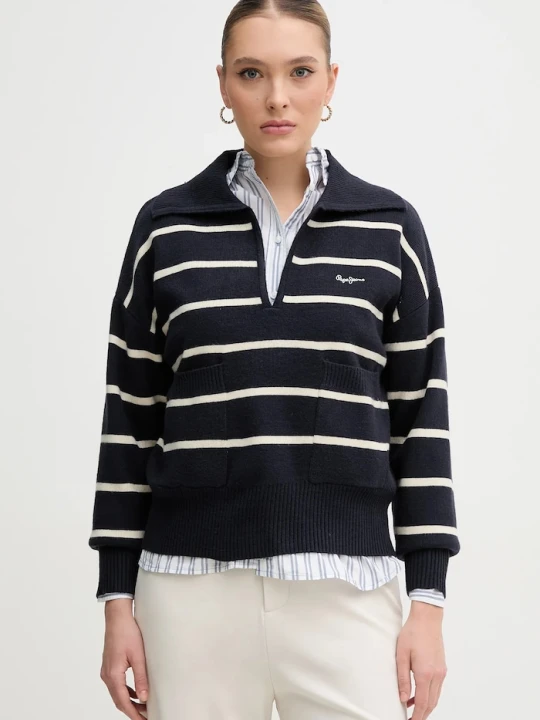 Zdjęcie produktu Pepe Jeans sweter PRISCILLA granatowy