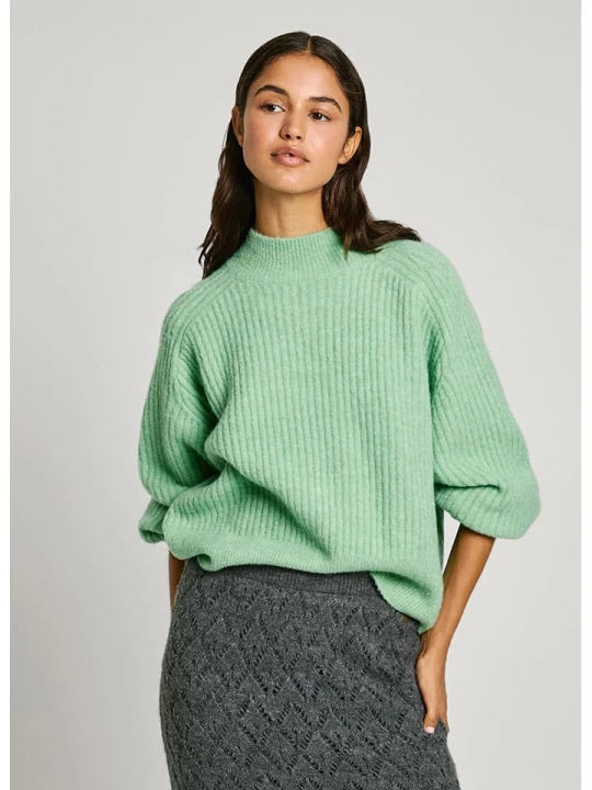 Zdjęcie produktu Pepe Jeans Sweter w kolorze jasnozielonym rozmiar: XL