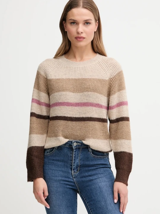 Zdjęcie produktu Pepe Jeans sweter z domieszką wełny beżowy