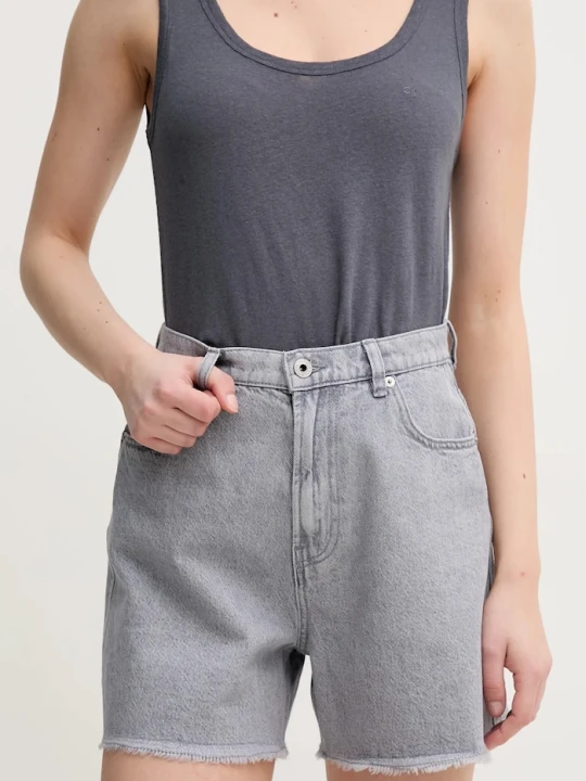 Zdjęcie produktu Pepe Jeans szorty jeansowe A-LINE SHORT UHW RACHEL szary