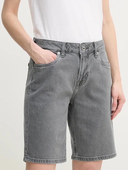 Zdjęcie produktu Pepe Jeans szorty jeansowe BERMUDA SHORT HW szary