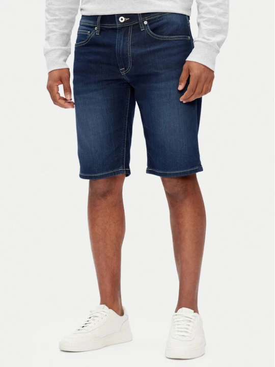 Zdjęcie produktu Pepe Jeans Szorty jeansowe PM801075 Granatowy Slim Fit