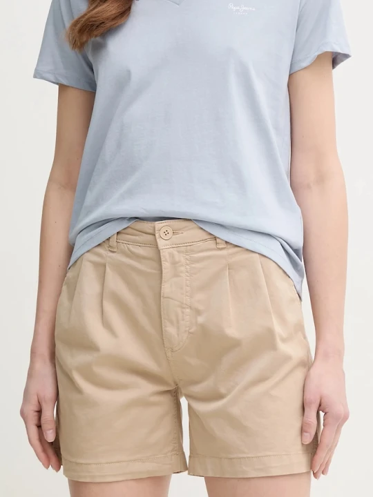 Zdjęcie produktu Pepe Jeans szorty MID WAIST REGULAR CHINO SHORT VANIA beżowy