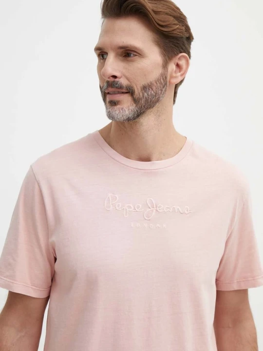 Zdjęcie produktu Pepe Jeans t-shirt bawełniany EMB EGGO różowy