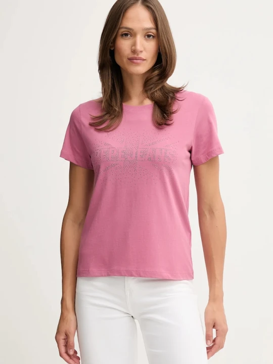 Zdjęcie produktu Pepe Jeans t-shirt bawełniany różowy