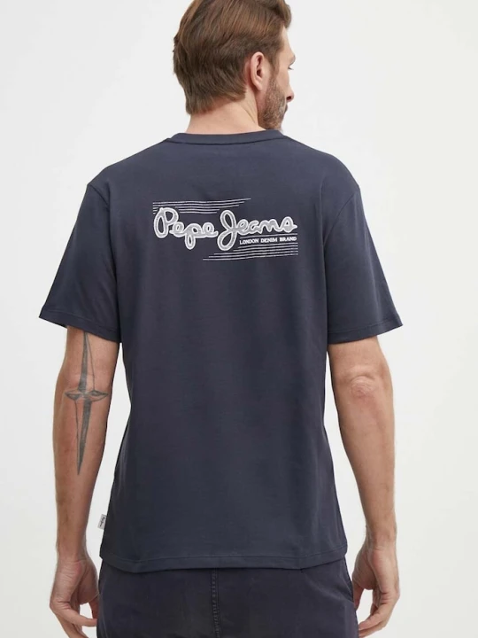 Zdjęcie produktu Pepe Jeans t-shirt bawełniany SINGLE CLIFORD granatowy