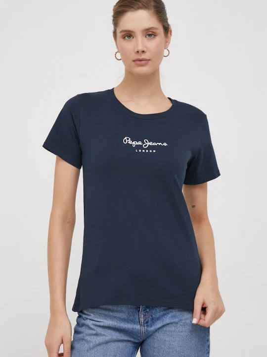 Zdjęcie produktu Pepe Jeans t-shirt bawełniany Wendys granatowy