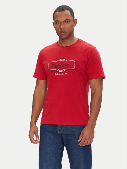Zdjęcie produktu Pepe Jeans T-Shirt Daxton PM509786 Czerwony Regular Fit