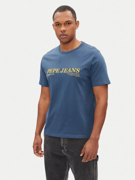 Zdjęcie produktu Pepe Jeans T-Shirt Dylan PM509728 Niebieski Regular Fit