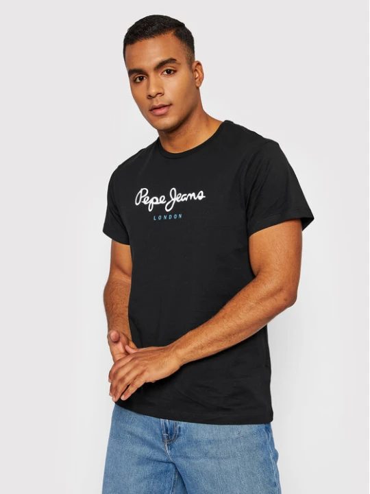 Zdjęcie produktu Pepe Jeans T-Shirt Eggo PM508208 Czarny Regular Fit