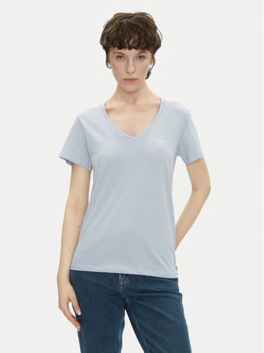 Zdjęcie produktu Pepe Jeans T-Shirt Macy PL506051 Niebieski Regular Fit