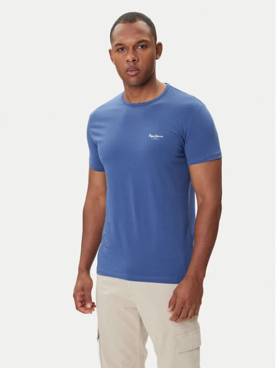 Zdjęcie produktu Pepe Jeans T-Shirt Original Basic 3N PM5010133 Granatowy Regular Fit