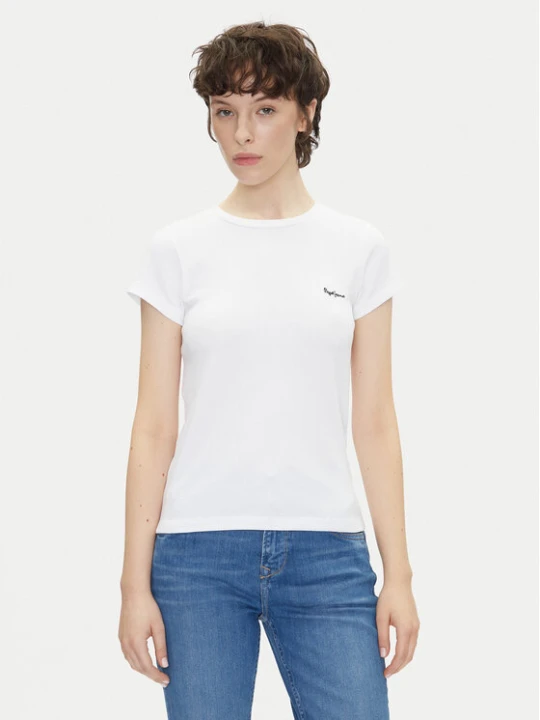 Zdjęcie produktu Pepe Jeans T-Shirt PL506037 Biały Regular Fit