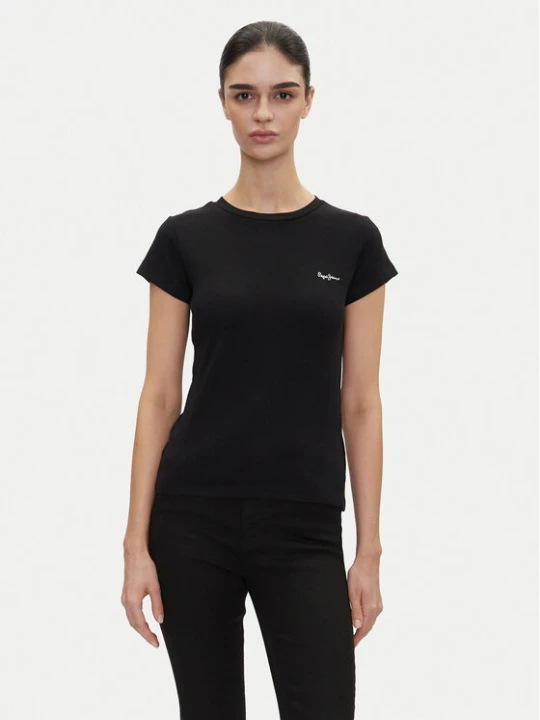 Zdjęcie produktu Pepe Jeans T-Shirt PL506037 Czarny Regular Fit