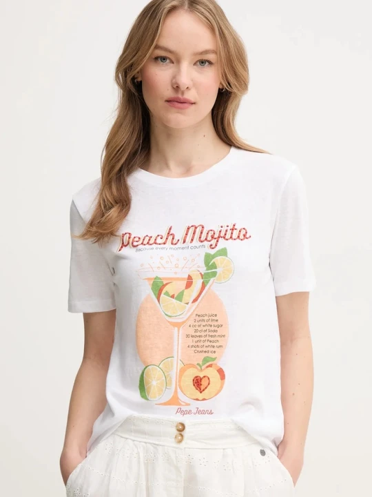 Zdjęcie produktu Pepe Jeans t-shirt VIOLA biały