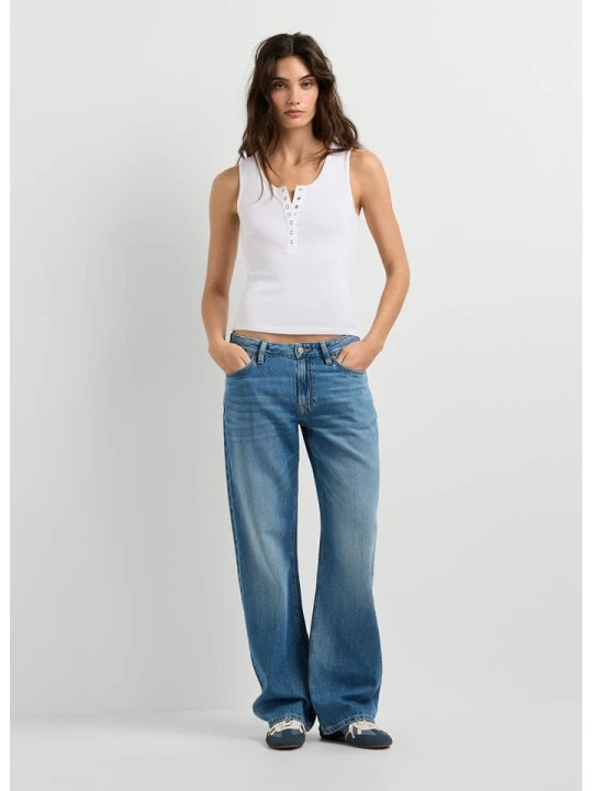Zdjęcie produktu Pepe Jeans Top "Camila" w kolorze białym rozmiar: XL