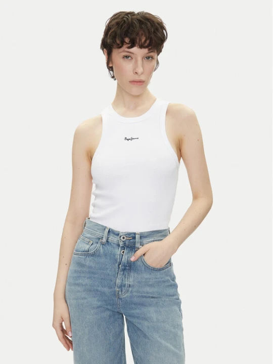 Zdjęcie produktu Pepe Jeans Top Marian PL506035 Biały Slim Fit