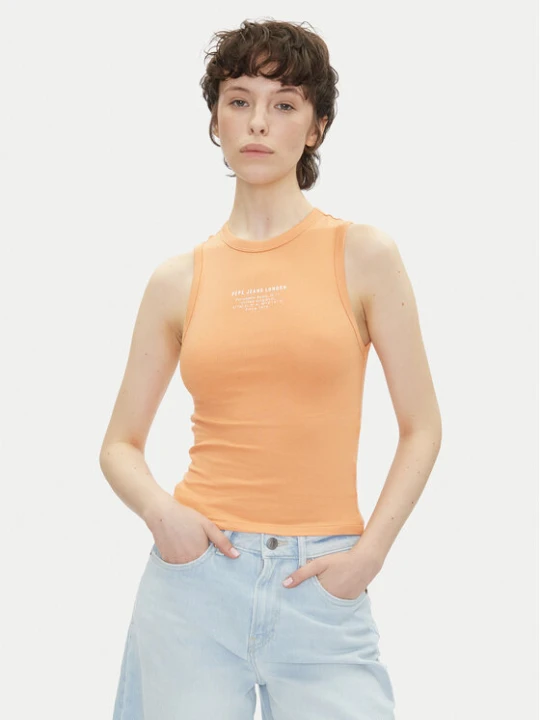 Zdjęcie produktu Pepe Jeans Top Viv PL506032 Pomarańczowy Slim Fit