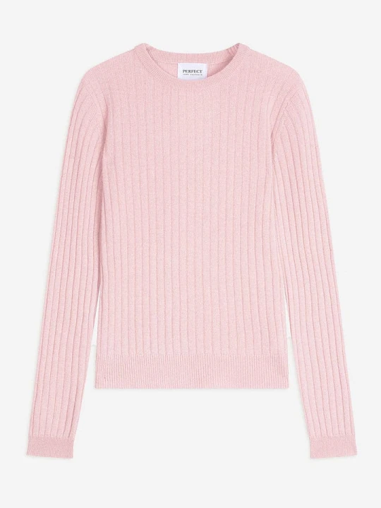 Zdjęcie produktu Perfect Cashmere aszmirowy sweter "Kylie" w kolorze jasnobrązowym rozmiar: L