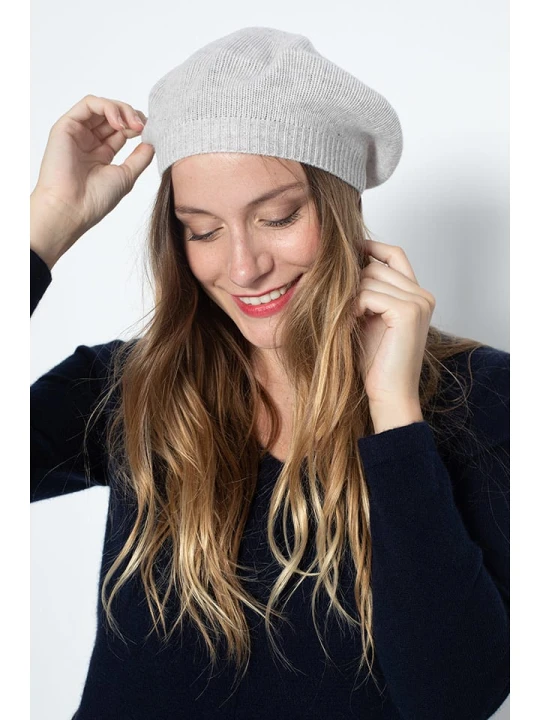 Zdjęcie produktu Perfect Cashmere Kaszmirowa czapka "Cloe" w kolorze szarym rozmiar: onesize