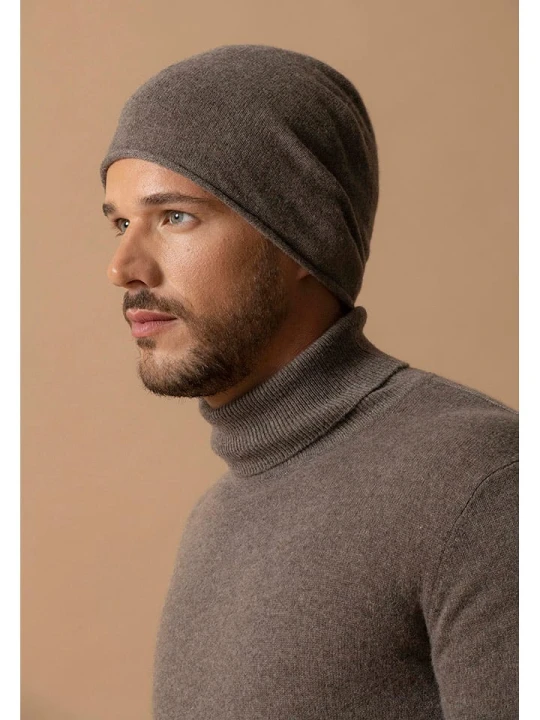 Zdjęcie produktu Perfect Cashmere Kaszmirowa czapka "June" w kolorze brązowym rozmiar: onesize