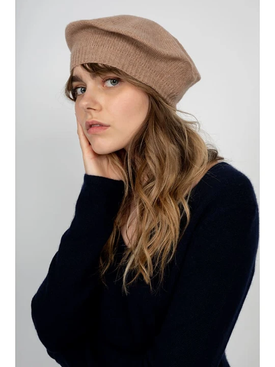 Zdjęcie produktu Perfect Cashmere Kaszmirowa czapka "Paris" w kolorze karmelowym rozmiar: onesize