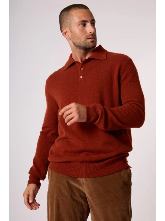 Zdjęcie produktu Perfect Cashmere Kaszmirowy sweter "Spencer" w kolorze ceglanym rozmiar: M