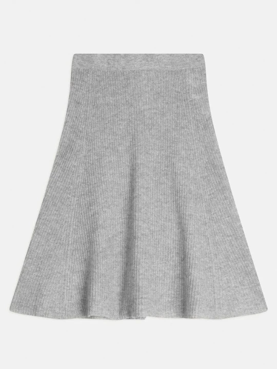 Zdjęcie produktu Perfect Cashmere Kaszmirowa spódnica "Shaw" w kolorze jasnoszarym rozmiar: XL