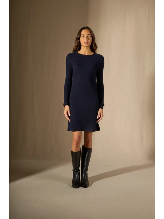 Zdjęcie produktu Perfect Cashmere Kaszmirowa sukienka w kolorze granatowym rozmiar: M