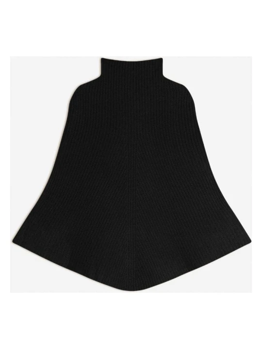 Zdjęcie produktu Perfect Cashmere Kaszmirowe ponczo "Gache" w kolorze czarnym rozmiar: XXL