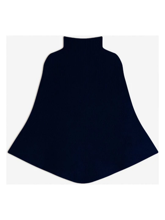 Zdjęcie produktu Perfect Cashmere Kaszmirowe ponczo "Gache" w kolorze granatowym rozmiar: XXL