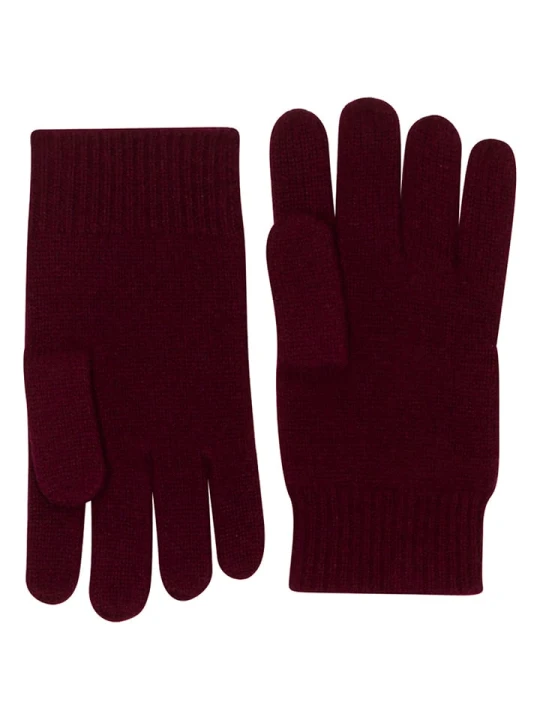 Zdjęcie produktu Perfect Cashmere Kaszmirowe rękawiczki "Hailey" w kolorze bordowym rozmiar: onesize