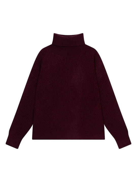 Zdjęcie produktu Perfect Cashmere Kaszmirowy golf "Senge" w kolorze ciemnofioletowym rozmiar: S