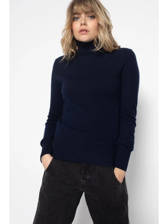 Zdjęcie produktu Perfect Cashmere Kaszmirowy golf w kolorze granatowym rozmiar: S