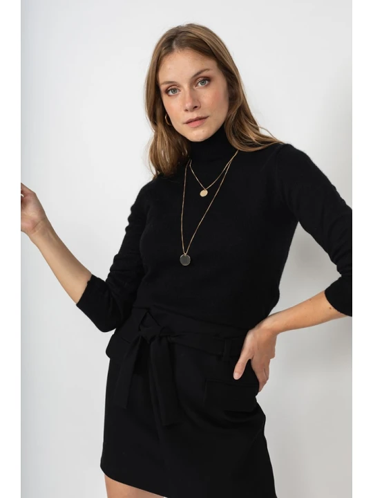 Zdjęcie produktu Perfect Cashmere Kaszmirowy golf "Willow" w kolorze czarnym rozmiar: S
