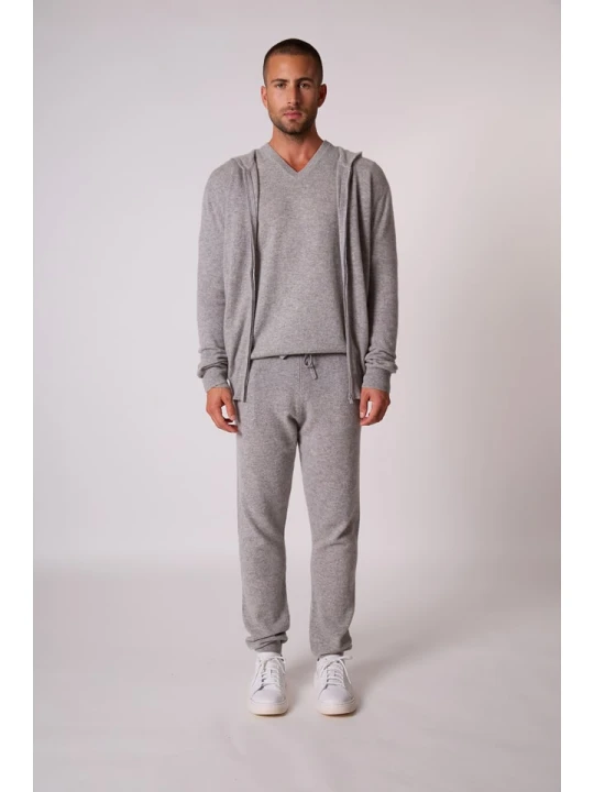 Zdjęcie produktu Perfect Cashmere Kaszmirowy kardigan w kolorze szarym rozmiar: XXL