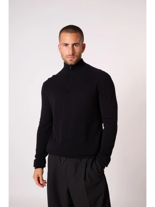 Zdjęcie produktu Perfect Cashmere Kaszmirowy sweter "Greg" w kolorze czarnym rozmiar: XXL