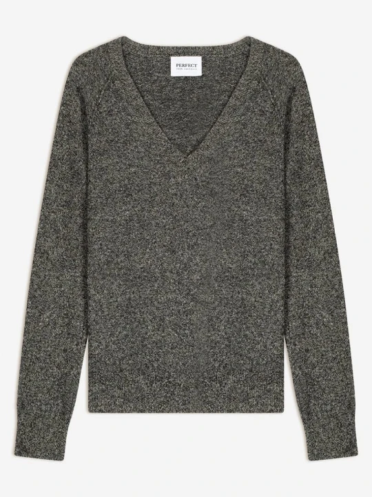 Zdjęcie produktu Perfect Cashmere Kaszmirowy sweter "Penelope" w kolorze szarym rozmiar: XXL