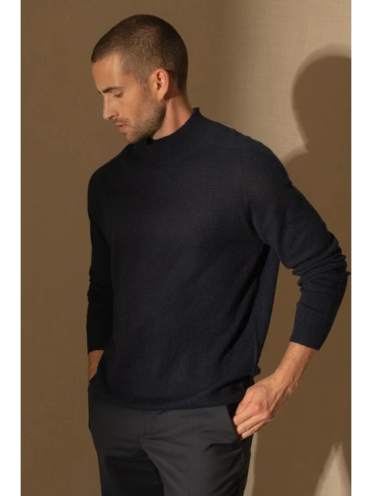 Zdjęcie produktu Perfect Cashmere Kaszmirowy sweter "Raphael" w kolorze czarnym rozmiar: M