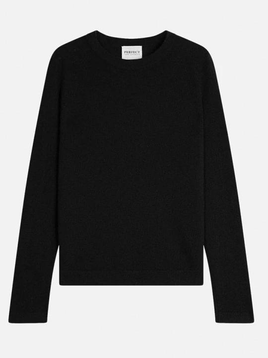 Zdjęcie produktu Perfect Cashmere Kaszmirowy sweter w kolorze czarnym rozmiar: S