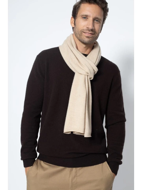 Zdjęcie produktu Perfect Cashmere Kaszmirowy szal "Kelly" w kolorze beżowym - 200 x 30 cm rozmiar: onesize