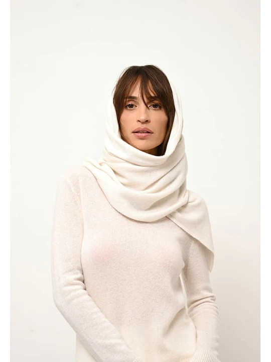 Zdjęcie produktu Perfect Cashmere Kaszmirowy szal "Spencer" w kolorze białym - 200 x 30 cm rozmiar: onesize