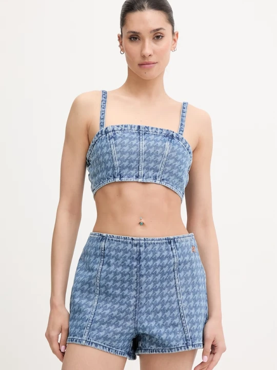 Zdjęcie produktu Perfect Moment crop top damski jeansowy niebieski