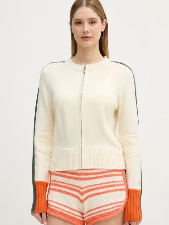 Zdjęcie produktu Perfect Moment sweter rozpinany damski z wełny merino Camille beżowy
